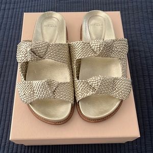 Alexander Birman metallic Italian leather sandal